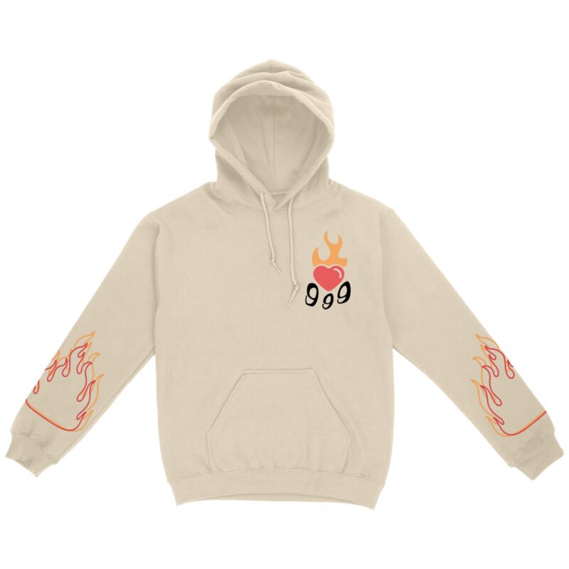999 CLUB SKULL PUFF PRINT HOODIE - Image 3