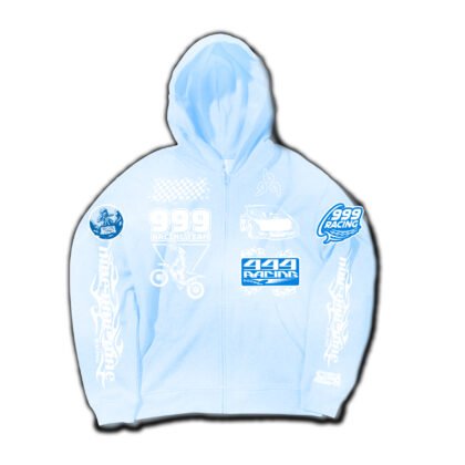 999 CLUB GOODBYE SKY RACE ZIP HOODIE